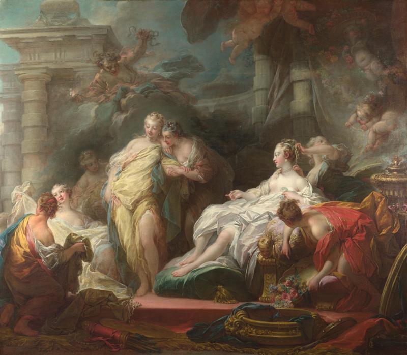 Jean-Honore Fragonard - Psyche showing her Sisters her Gifts from Cupid