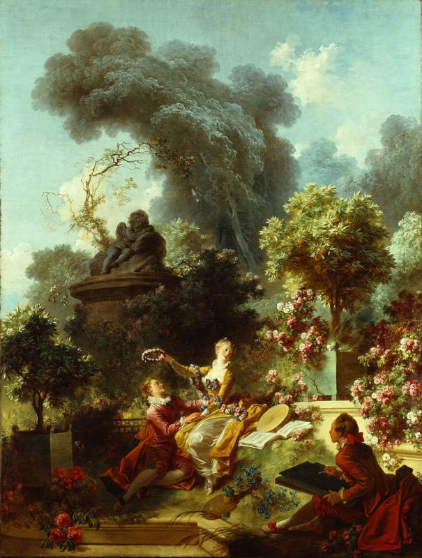 Jean-Honore Fragonard - The Progress of Love The Lover Crowned, 1771-1772