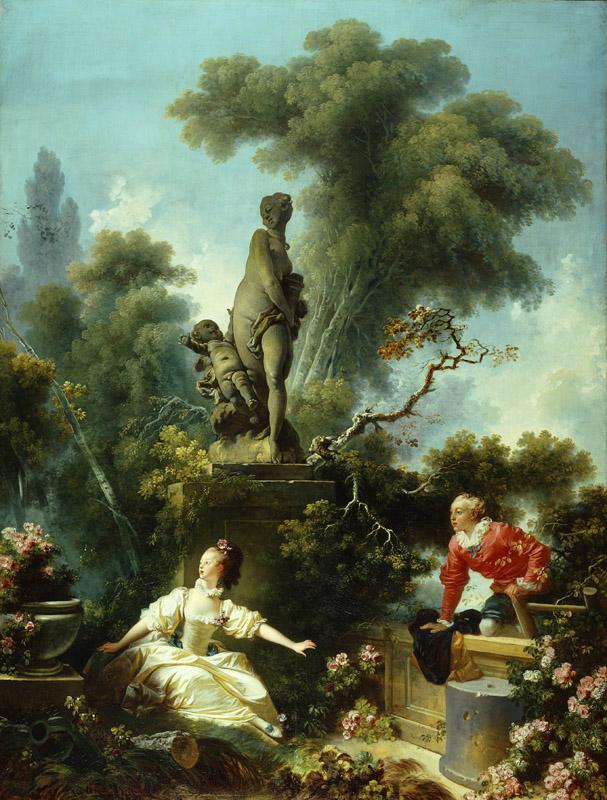 Jean-Honore Fragonard - The Progress of Love The Meeting, 1771-1772