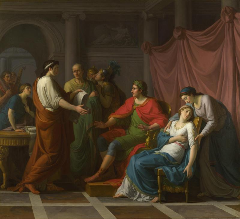 Jean-Joseph Taillasson - Virgil reading the Aeneid to Augustus and Octavia
