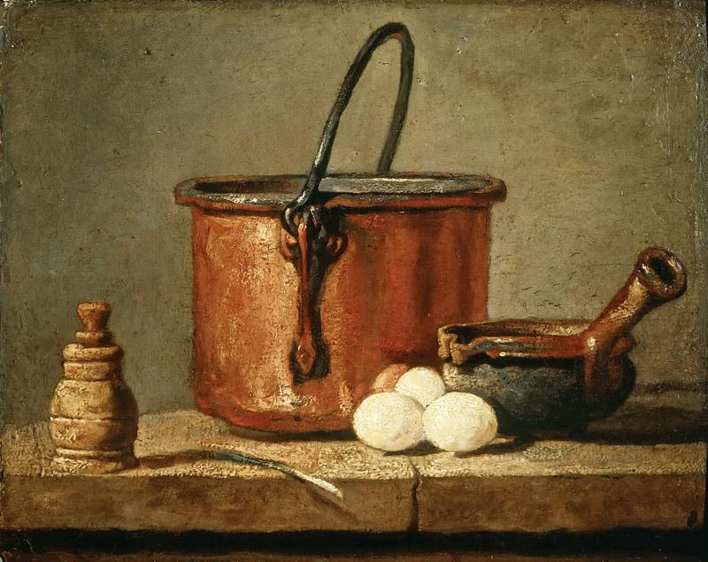 Jean-Simeon Chardin -- Tinned Copper Pot