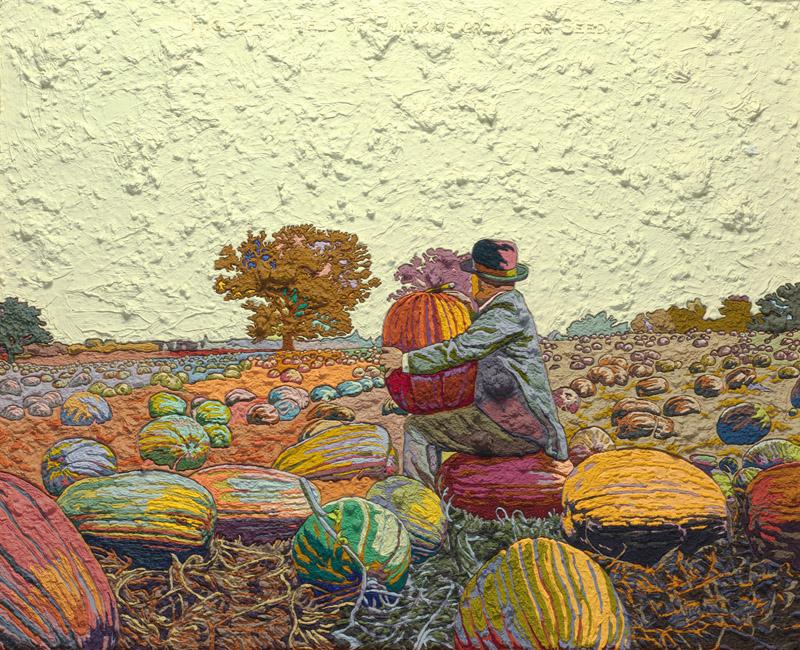 Jess - Figure 2-A Field of Pumpkins Grown for Seed Translation, 1965