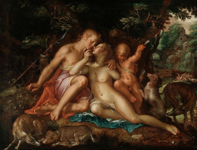 Joachim Antonisz Wtewael - Venus and Adonis, 1607-10