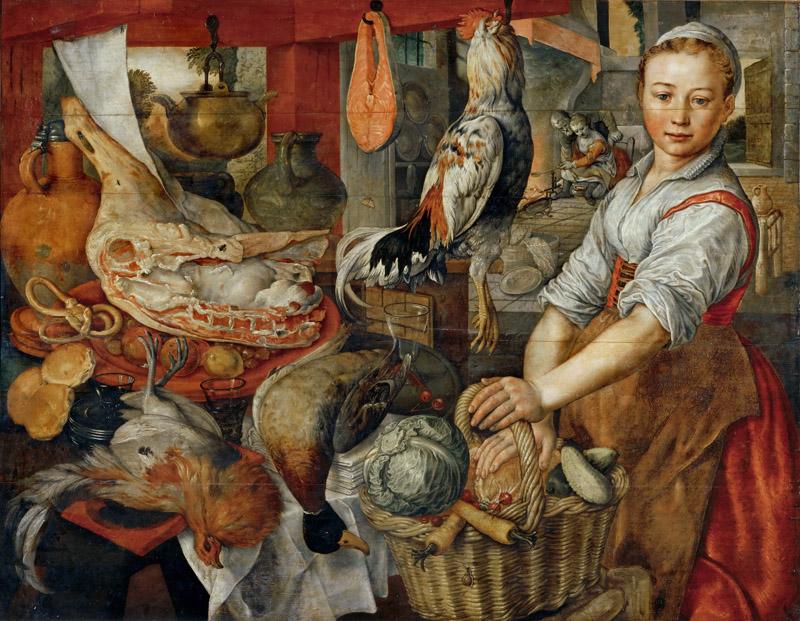 Joachim Beuckelaer (c. 1533-1574) -- Kitchen Scene