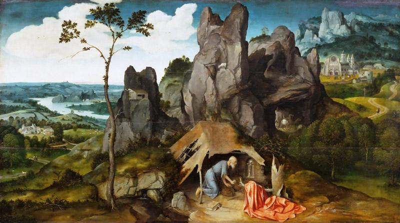 Joachim Patinir (c. 1480-before 1524) -- Landscape with Saint Jerome