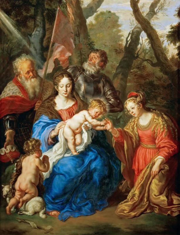 Joachim von Sandrart I (1606-1688) -- Mystic Marriage of Saint Catherine