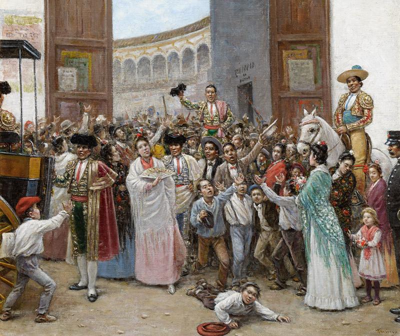 Joaquin Turina y Areal Triumphal Exit from the Maestranza Bullring in Seville