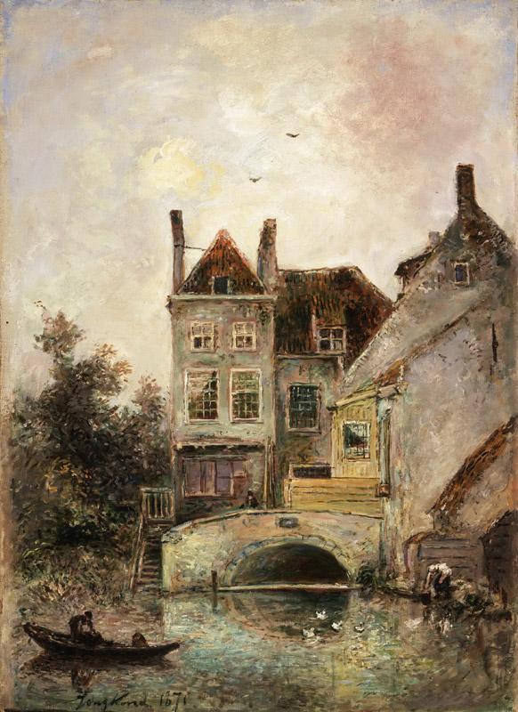 Johan Barthold Jongkind, Dutch (active The Hague, Paris, and Rotterdam), 1819-1891 -- The Artist House, Maassluis