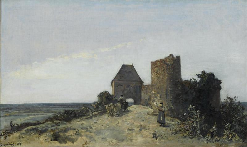 Johan Barthold Jongkind - Ruins of the Rosemont castle