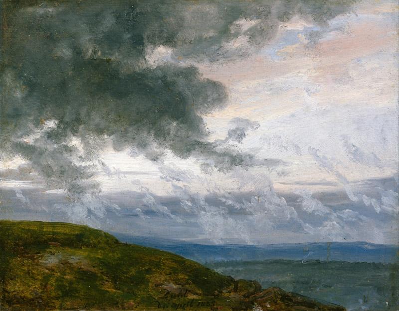 Johan Christian Dahl - Study of drifting Clouds