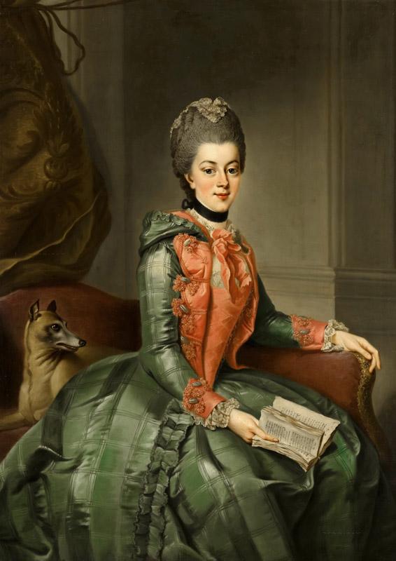 Johann Georg Ziesenis - Portrait of Princess Frederika Sophia Wilhelmina