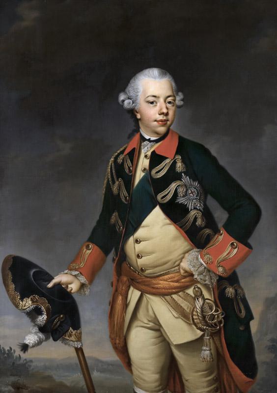 Johann Georg Ziesenis - Portrait of Stadholder William V