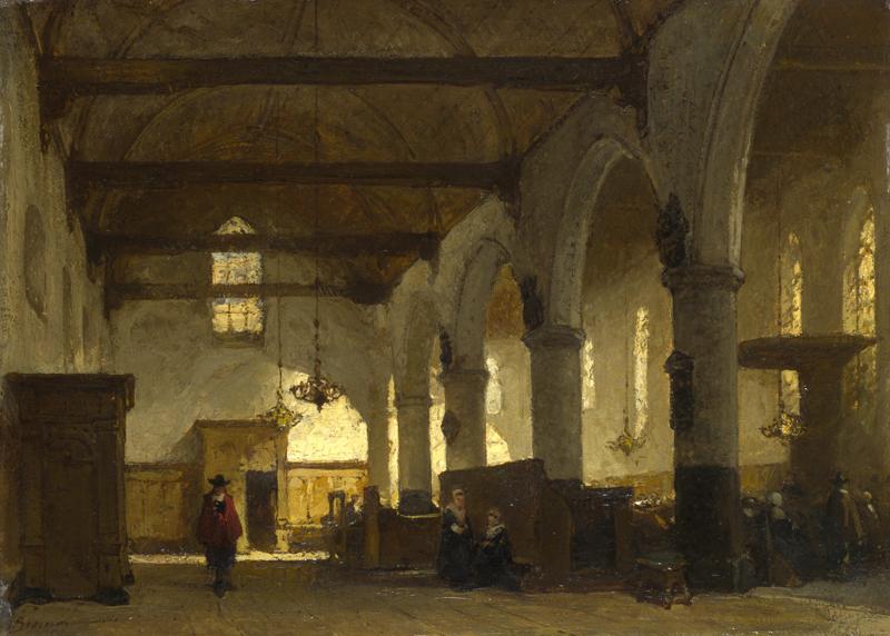 Johannes Bosboom - The Interior of the Bakenesserkerk, Haarlem