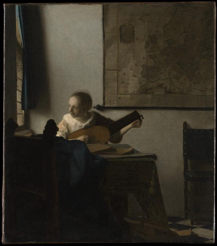Johannes Vermeer--Woman with a Lute