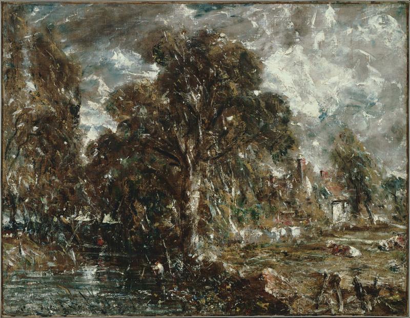 John Constable (1776-1837)-On the River Stour