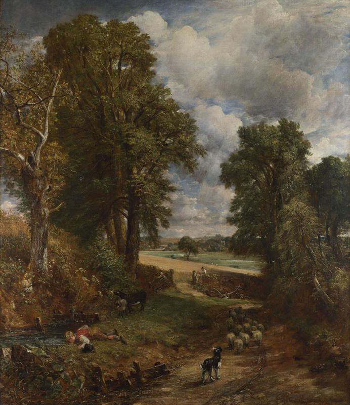 John Constable - The Cornfield