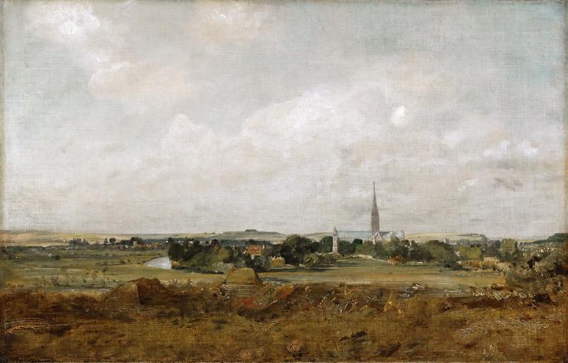 John Constable -- View of Salisbury