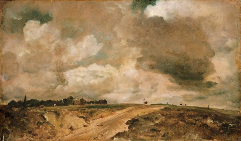 John Constable, English, 1776-1837 -- Road to the Spaniards, Hampstead