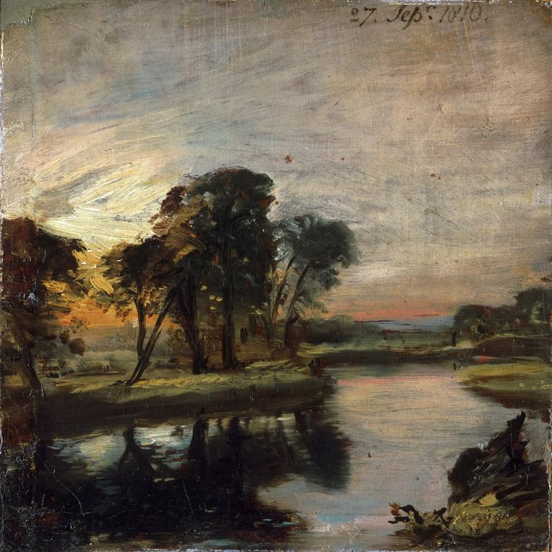 John Constable, English, 1776-1837 -- The Stour