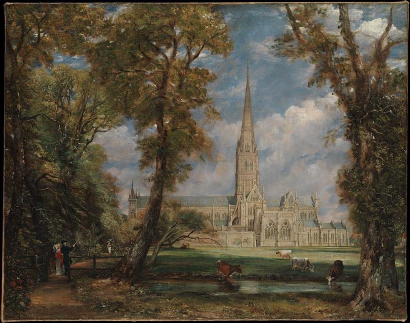 John Constable--Salisbury Cathedral from the Bishop Grounds