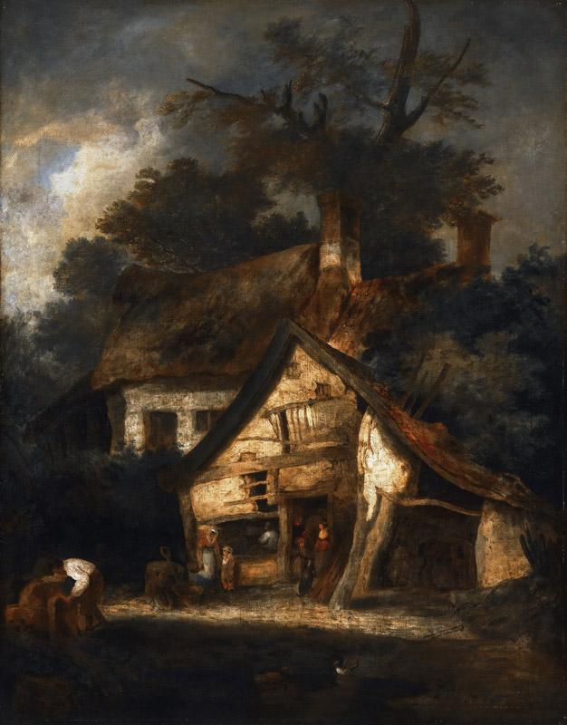John Crome, English, 1768-1821 -- Blacksmith Shop near Hingham, Norfolk