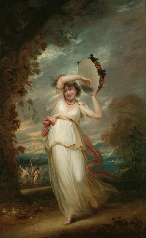 John Hoppner - Portrait of Emily St. Clare as a Bacchante, 1806-1807