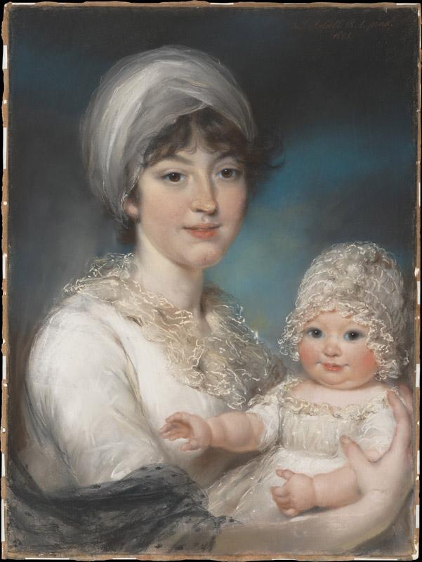 John Russell--Mrs. Robert Shurlock (Henrietta Ann Jane Russell, 1775-1849) and Her Daughter Ann