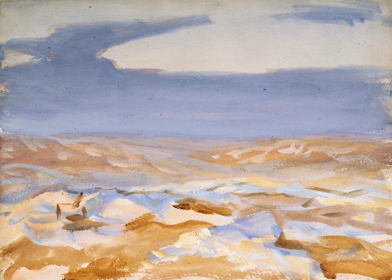 John Singer Sargent - The Desert from Jerusalem, 1905