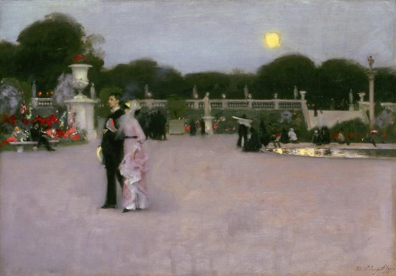 John Singer Sargent, American (active London, Florence, and Paris), 1856-1925 -- In the Luxembourg Gardens