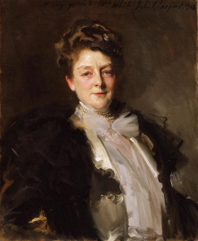 John Singer Sargent, American (active London, Florence, and Paris), 1856-1925 -- Portrait of Mrs. J