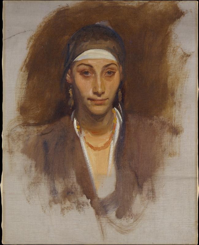 John Singer Sargent--Egyptian Woman with Earrings