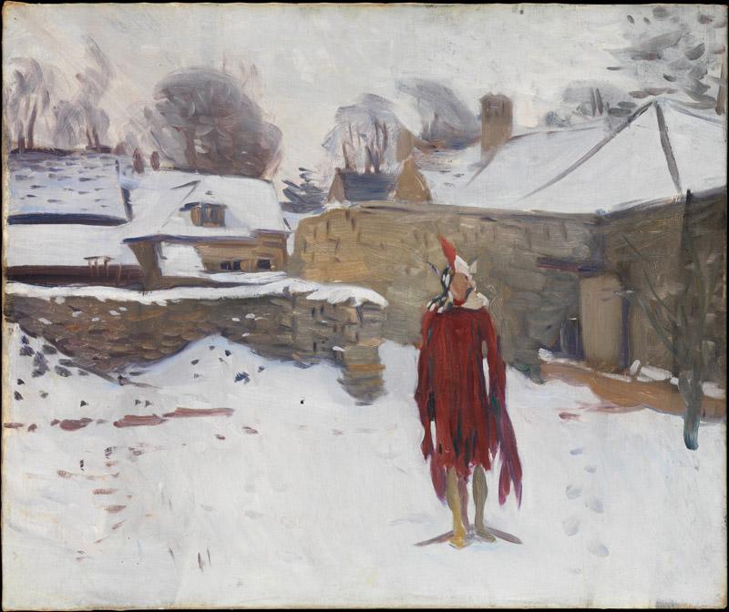John Singer Sargent--Mannikin in the Snow