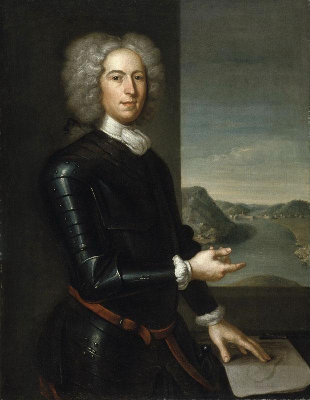 John Smibert - Portrait of Major General Paul Mascarene