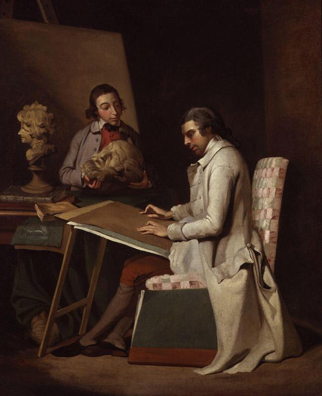 John Hamilton Mortimer with a student by John Hamilton Mortimer