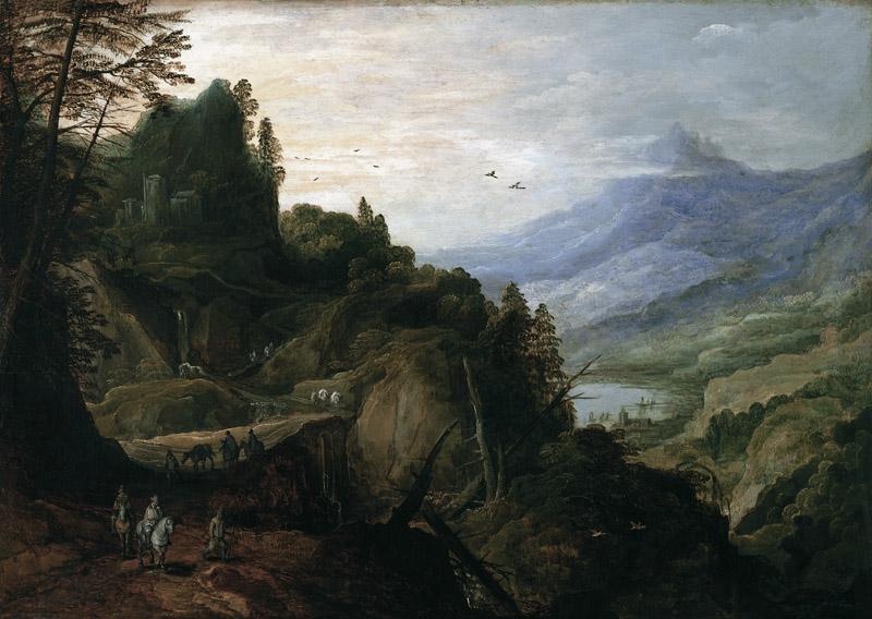 Joos de Momper the Younger - Landscape with a Mountain Pass, c. 1600-1610