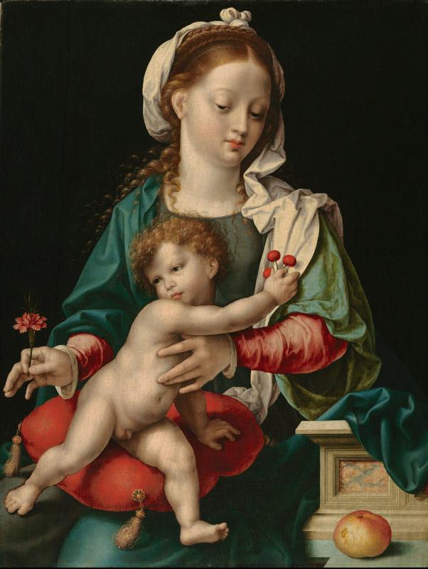 Joos van Cleve - Madonna and Child with Carnation, ca. 1535