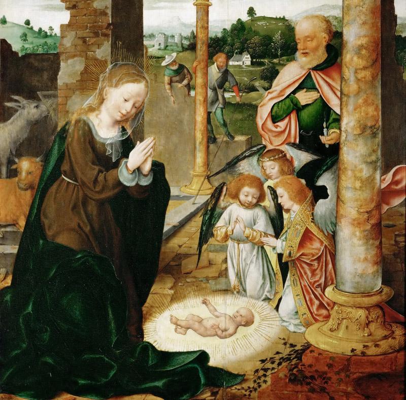 Joos van Cleve -- The Birth of Christ