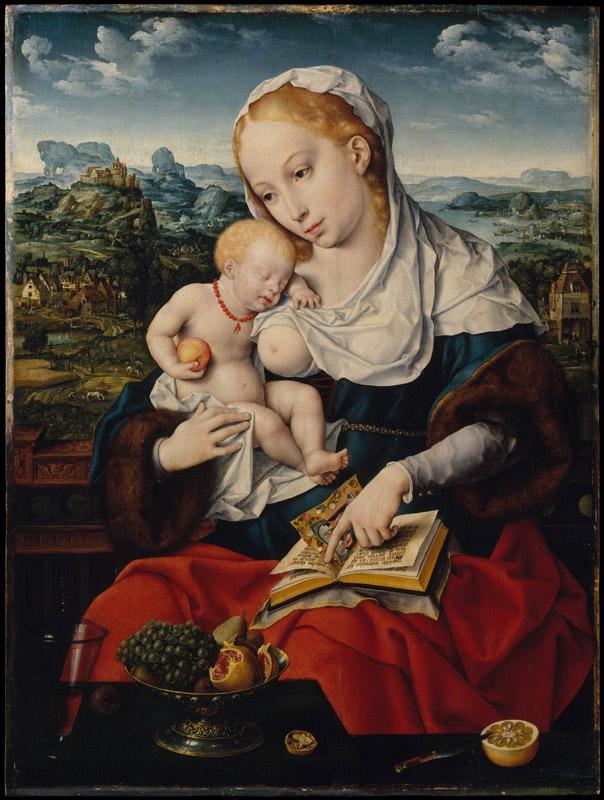 Joos van Cleve and a collaborator--Virgin and Child