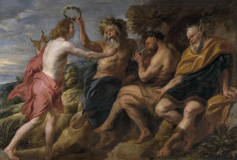 Jordaens, Jacob-Apolo vencedor de Pan-180 cm x 270 cm