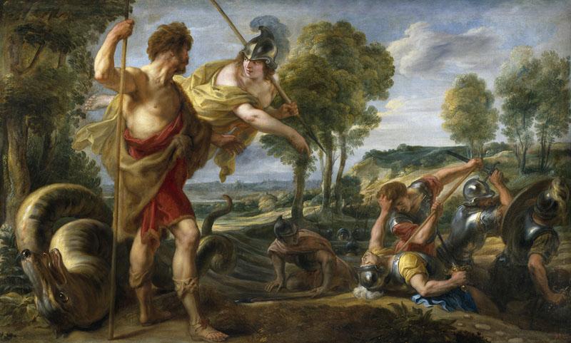 Jordaens, Jacob-Cadmo y Minerva-181 cm x 300 cm