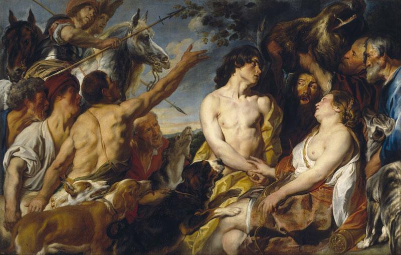 Jordaens, Jacob-Meleagro y Atalanta-152,3 cm x 240,5 cm