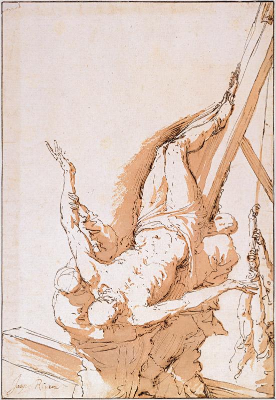 Jose de Ribera (1591-1652)-Crucifixion of Saint Peter, c