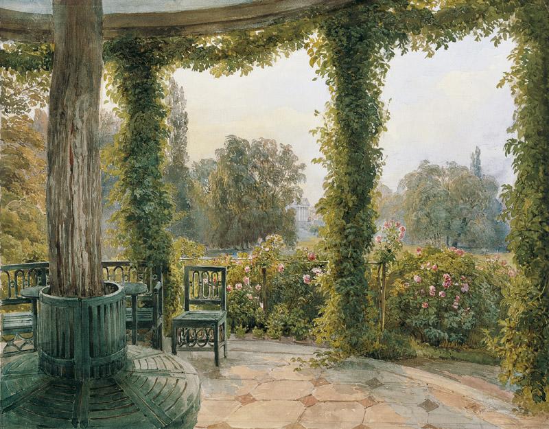 Josef Hoger - View of Palais Rasumofsky from the Garden Pavilion