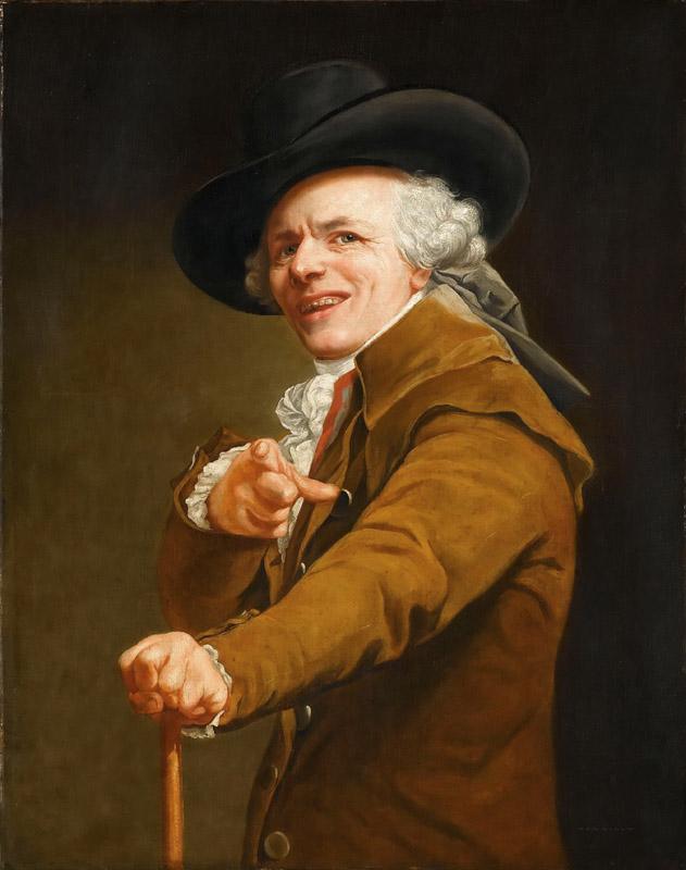 Joseph Ducreux -- Portrait of the artist