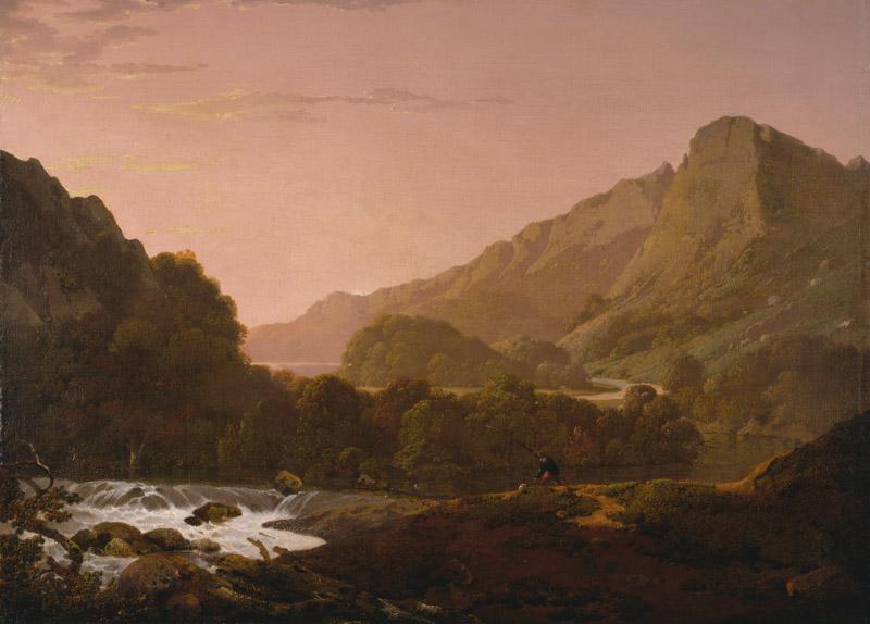 Joseph Wright of Derby - Outlet of Wyburne Lake, 1796