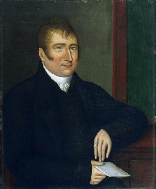 Joshua Johnson, American (active Baltimore), active 1797-1825 -- Portrait of Edward Asquith
