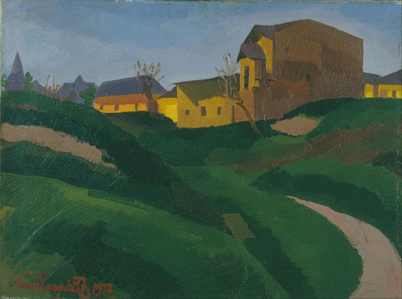 Jozsef Nemes Lamperth (1891-1924)-On the Slopes of Gellert Hill