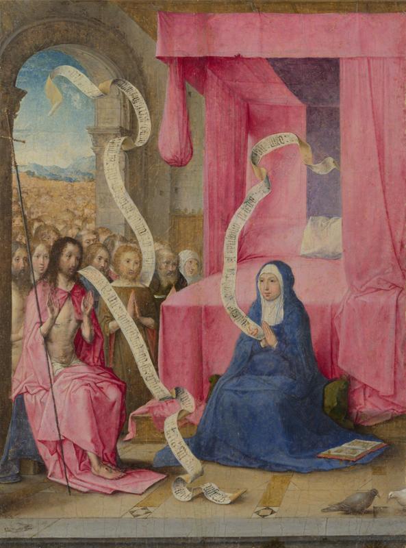 Juan de Flandes - Christ appearing to the Virgin