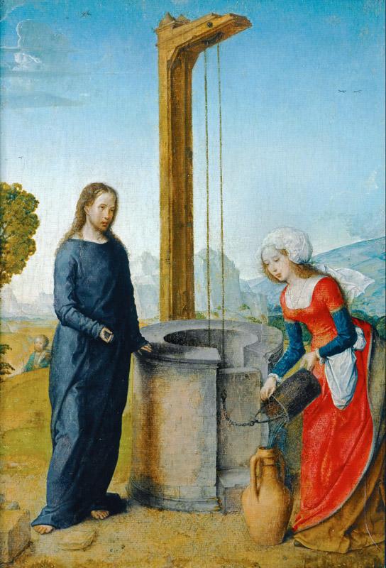 Juan de Flandes -- Christ and the Samaritan Woman