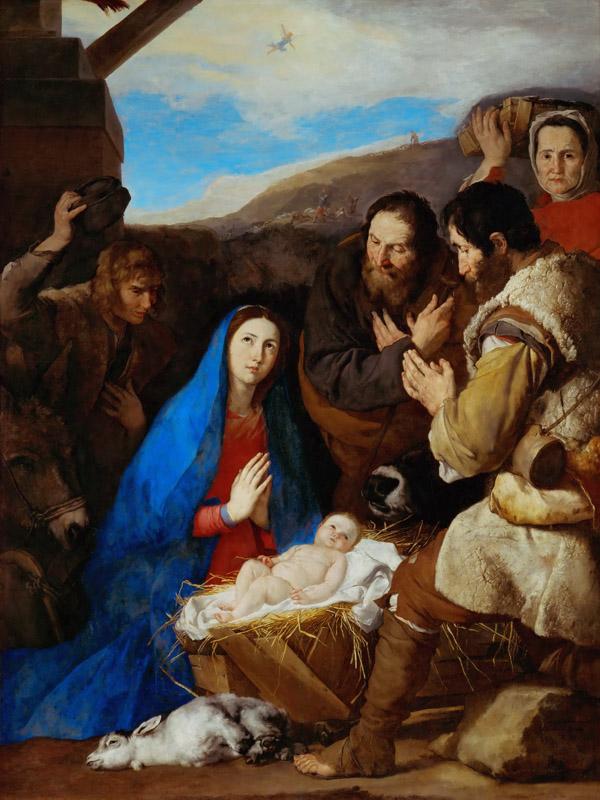 Jusepe de Ribera (1591-1652) -- Adoration of the Shepherds